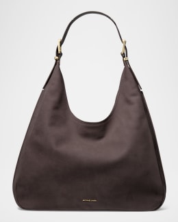 Tod's Medium Suede & Leather Hobo Bag | Neiman Marcus
