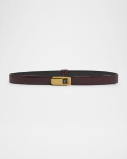 【Saint Laurent】YSL CINTURA ABRASIVATO OXFORD◆819806AADWO Saint Laurent YSL Cintura Box Leather Belt | Neiman Marcus