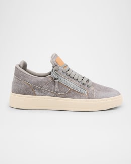 Giuseppe Zanotti Men's GZ 94 Crystal Leather Low Top