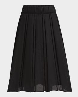 Co Pleated Midi Skirt | Neiman Marcus