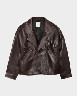 ALICE + OLIVIA Emerson Vegan Leather Jacket | Neiman Marcus