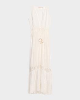 knee length dresses for ladies Women's Silk Dress | Tie-Dye T-Strap Maxi Dress | Anna Kosturova