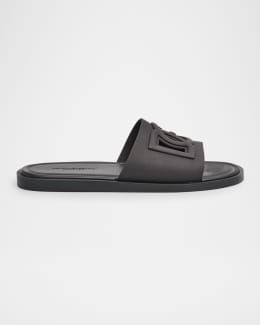 【関税&送料込】Saint Laurent Black Satin Carlyle Slippers Saint Laurent Men's Carlyle Slide Sandals in Satin Crepe