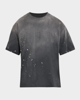 McQueen Men's Uneven Tie-Dye T-Shirt | Neiman Marcus