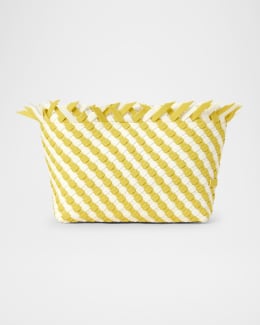 NAGHEDI Gigi Small Woven Clutch Bag | Neiman Marcus