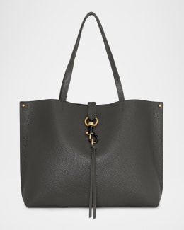 Rebecca minkoff black leather tote store