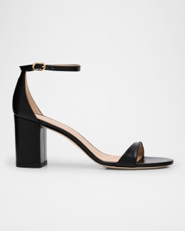 サンダル・ミュール STUART WEITZMAN Black Leather Nudist Sandals Stuart Weitzman Nudist Ii 75 Patent Leather Sandals | Neiman
