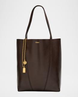 Spin North-South Tote Bag in Leather | Neiman Marcus