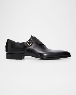 Gucci Men's Branded-Sole Leather Oxfords | Neiman Marcus