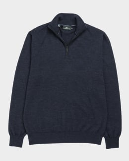 Rodd & Gunn Men's Foresters Peak Quarter-Zip Sweater | Neiman Marcus