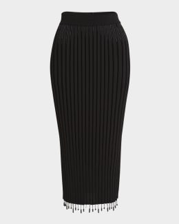 スカート VERSACE WOOL PENCIL SKIRT sz 42 NEW $795 VERSACE Black Wool MEDUSA SAFETY PIN LOGO
