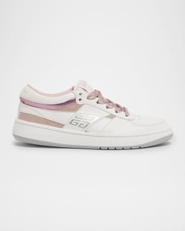 Givenchy GG Denim Leather Low-Top Sneakers | Neiman Marcus