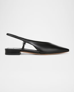 バレエシューズ Tod'S Leather Slingback Ballerinas Tod's Bar Leather Slingback Ballerina Flats | Neiman Marcus