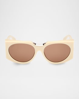 MAXMARA スクエアフレムサンクラス MM0042 05B Max Mara 59MM Square Sunglasses | Saks Fifth Avenue