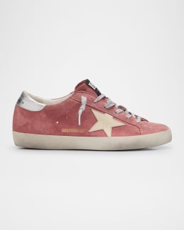 ワンコスター Golden Goose Super-Star Leather Glitter Low-Top Sneakers