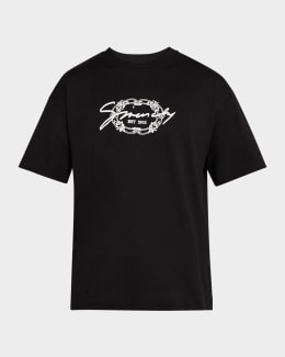 最新な Fit Studio 4G Men's Givenchy Short-Sleeve T-Shirt Cotton その他
