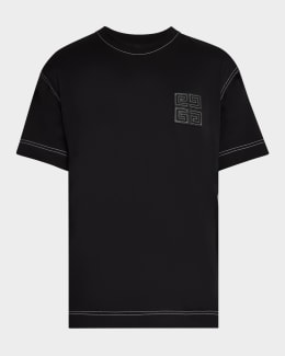 Givenchy Men's 4G Studio Fit Short-Sleeve Cotton T-Shirt