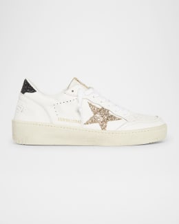 GOLDEN  / ゴールデングース Golden Goose Super-Star Leather Glitter Low-Top Sneakers | Neiman