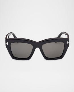 Saltzman Acetate Butterfly Sunglasses | Neiman Marcus