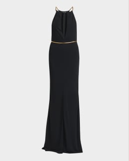 Proenza Schouler Cora One-Shoulder Pleated Crepe Chiffon
