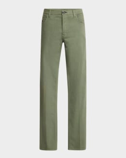 Giorgio Armani Men's Stretch Five-Pocket Pants | Neiman Marcus