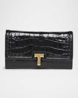 Saint Laurent YSL Monogram Small Ziptop Bill Pouch in