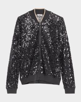 Cardigan Femme Brunello Cucinelli Avec Paillettes - Taille M, Marron, Motif Camouflage - Neuf Avec étiquettes