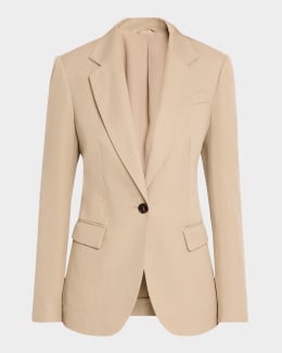 【関税＆送料込み】Brunello Cucinelli Blazers & Vests Brunello Cucinelli Belted Linen Twill Blazer | Neiman Marcus