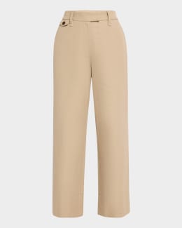 【関税＆送料込み】Brunello Cucinelli Silk Blend Pants BRUNELLO CUCINELLI Pleated wool, cashmere and silk-blend