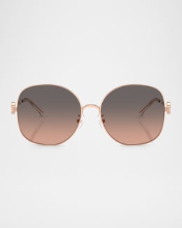 Round Titanium Sunglasses 600051613blk main image 0