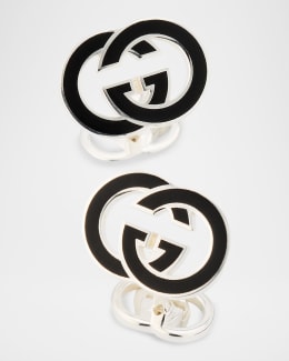 Gucci Men's Paisley Interlocking G Silver Bracelet | Neiman Marcus