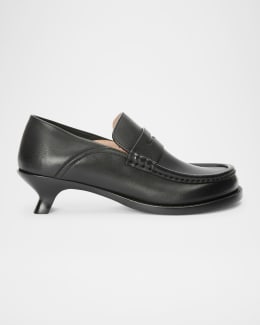 【送料&関税込】Loewe Black Mesh Petal Pumps Loewe Petal Mesh Slingback Pumps - Bergdorf Goodman