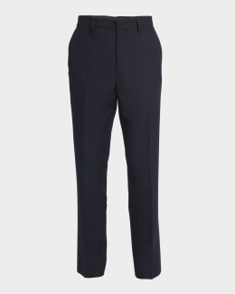 Jil Sander Men's Belted Straight-Leg Cuffed Trousers