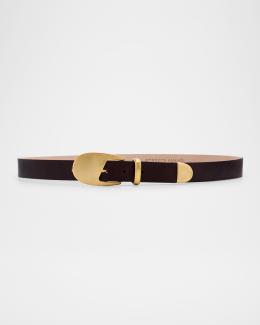 Neiman Marcus Vintage Streets Ahead Genuine Leather Belt Vintage Leather Belt, Streets Ahead, Brown Tan Stripe, Waist  main image 4