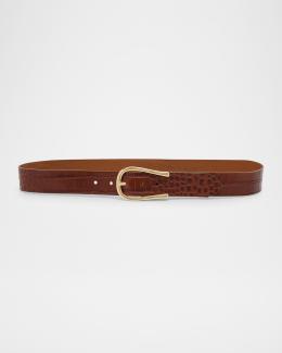 Streets Ahead Leather Belt | Neiman Marcus display picture 2