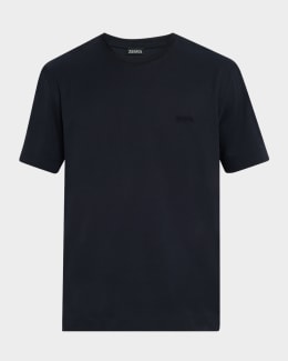 ZEGNA Men's Cotton Jersey Crewneck T-Shirt | Neiman Marcus