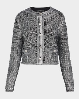 Emporio Armani - Knit Jacket w/ Asymmetrical Overlap (Size