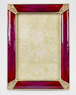 Jay Strongwater Peony Photo Frame, 5