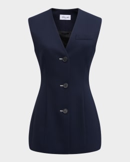 Theory Good Crunch Trucker Vest | Neiman Marcus