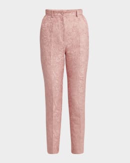 パンツ BALMAIN SS25 ZIPPED SATIN SLIM PANTS (EF0PM045ME54 EAP) Balmain Pants with zippers at the legs | Women's Clothing