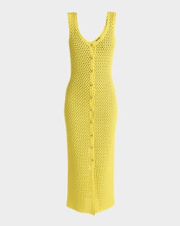 ワンピース GIVENCHY RIBBED DRESS GIVENCHY Embellished ribbed stretch-cotton midi dress | NET