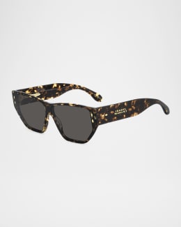 ETRO トレフクラフィックフリントセミシアトレス 126514541 0260 Etro Tailoring Logo Acetate Butterfly Sunglasses | Neiman Marcus