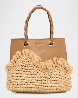 Golden Goose Vita Distressed Leather Top-Handle Bag | Neiman