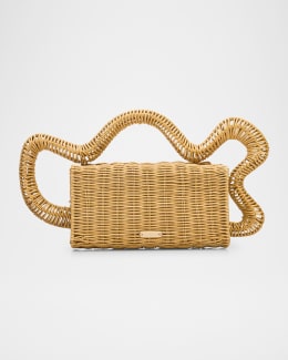 Cult Gaia Thais Woven Top-Handle Bag | Neiman Marcus