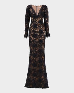 【Tadashi Shoji】存在感放つゴールド刺繍ボールガウン TADASHI SHOJI タダシショージ TEAL, GOLD, & GRAY ワンピース