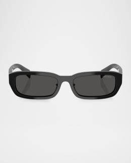 Prada Logo Acetate Butterfly Sunglasses | Neiman Marcus
