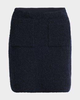 Amiri Rib-Knit Mini Skirt | Neiman Marcus