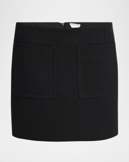 スカート Givenchy Black Wool Skirt Givenchy Pleated Skirt In Wool | Saks Fifth Avenue