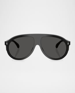 Moncler Men's ME8006 Oval Sunglasses | Neiman Marcus