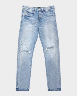 PURPLE Men's P001 Black Resin Skinny Jeans | Neiman Marcus PURPLE Men's P001 Black Resin Skinny Jeans | Neiman Marcus
